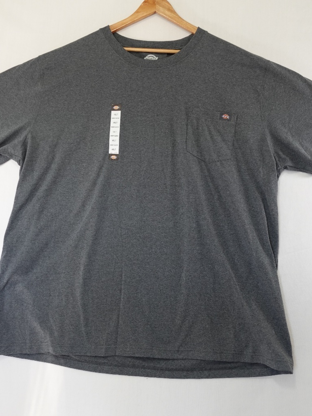 NWT Dickies Men's Gray Heather Pocket T-Shirt Size 4XLT Big & Tall Workwear